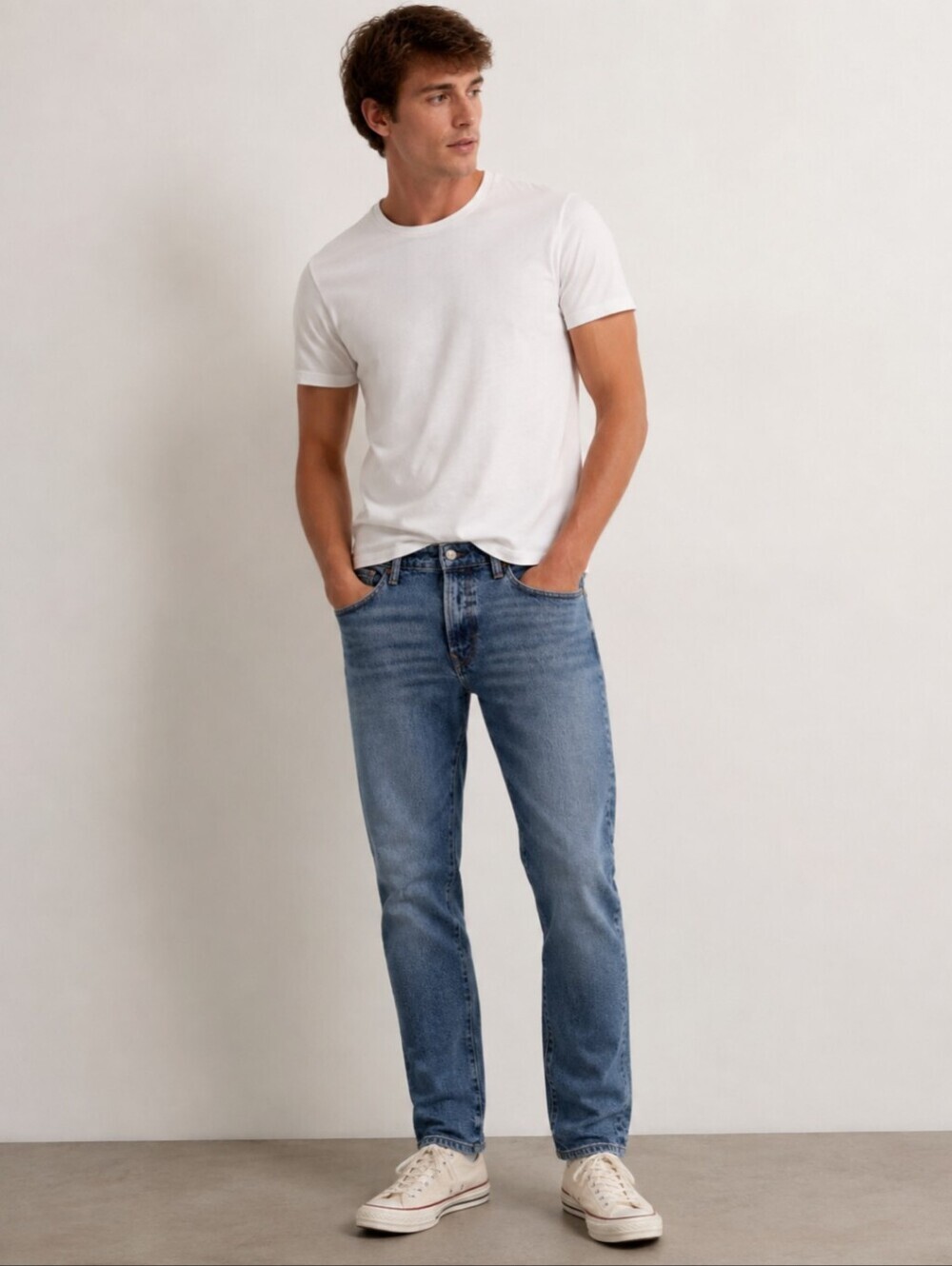 American Eagle Slim Straight EasyFlex Men's Jeans | Light Wash Stretch Denim